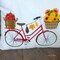 Bike Pillow cover for Fall, Embroidered bicycle pillow, seasonal bike pillow covers product 5